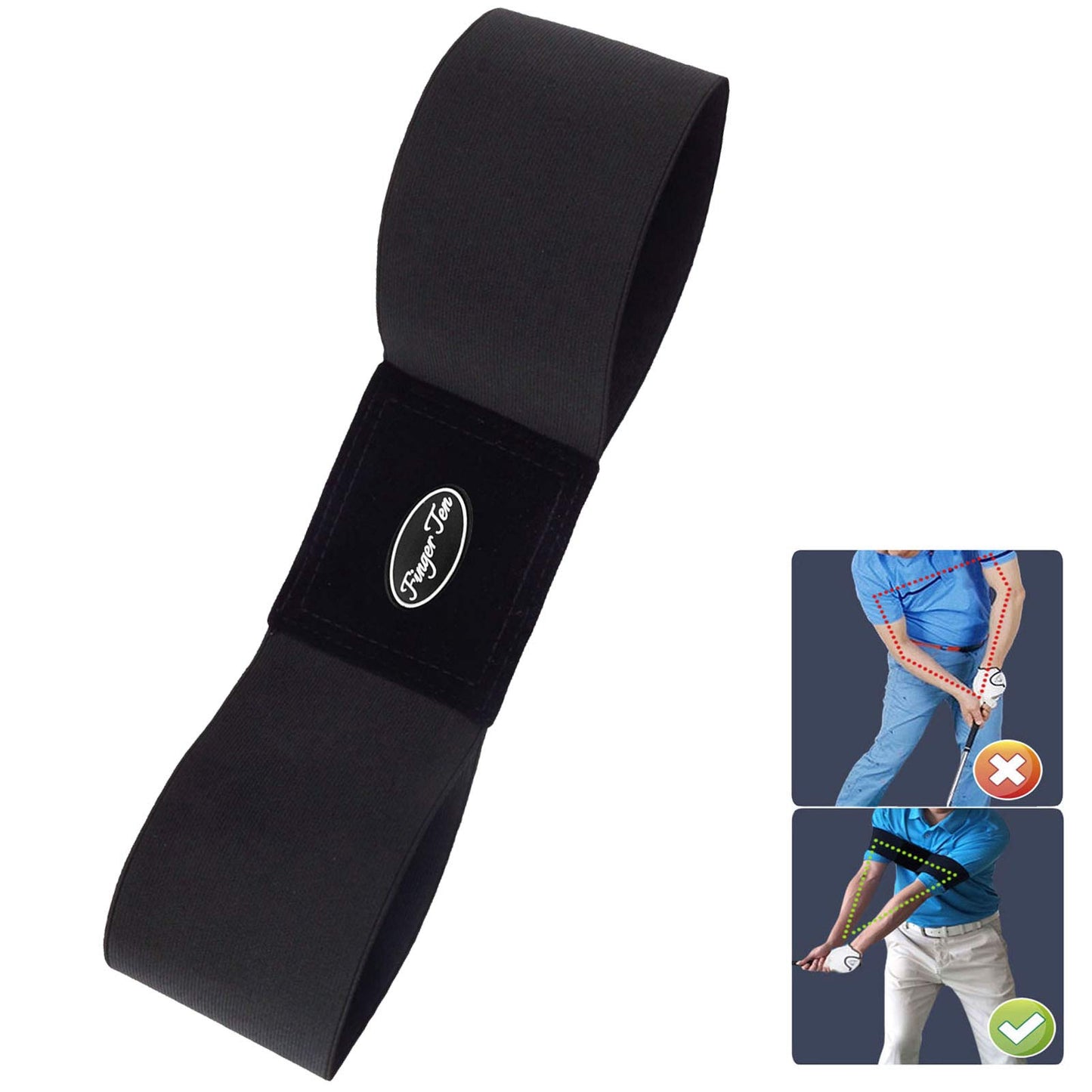 Black Golf Swing Arm Band Trainer